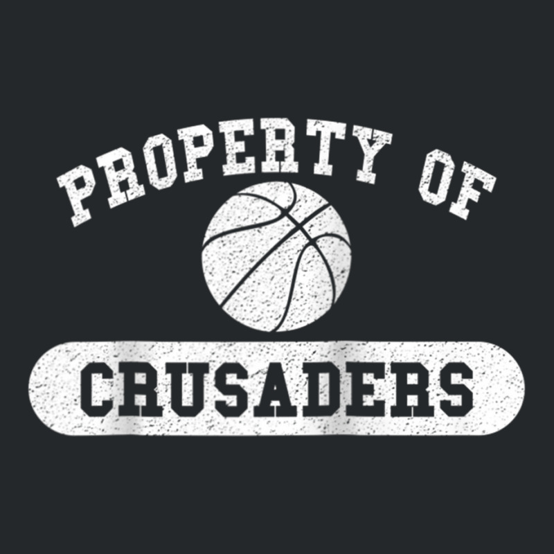 Property Of Crusaders Basketball Raglan Baseball Tee Crewneck Sweatshirt | Artistshot