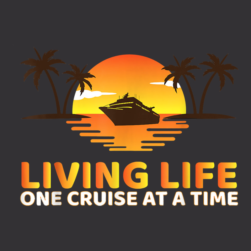 Living Life One Cruise At A Time Funny Cruise Ship T Shirt Vintage Short | Artistshot