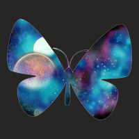 Space Butterfly Ladies Fitted T-shirt | Artistshot