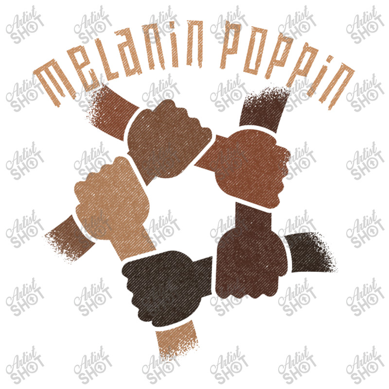 Melanin Poppin Black Hands Holding Together Blm   Melanin Poppin Baby Tee | Artistshot