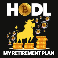 40.hodl Bitcoin My Retirement Plan Funny Millionaire Long Sleeve Scorecard Crop Tee | Artistshot