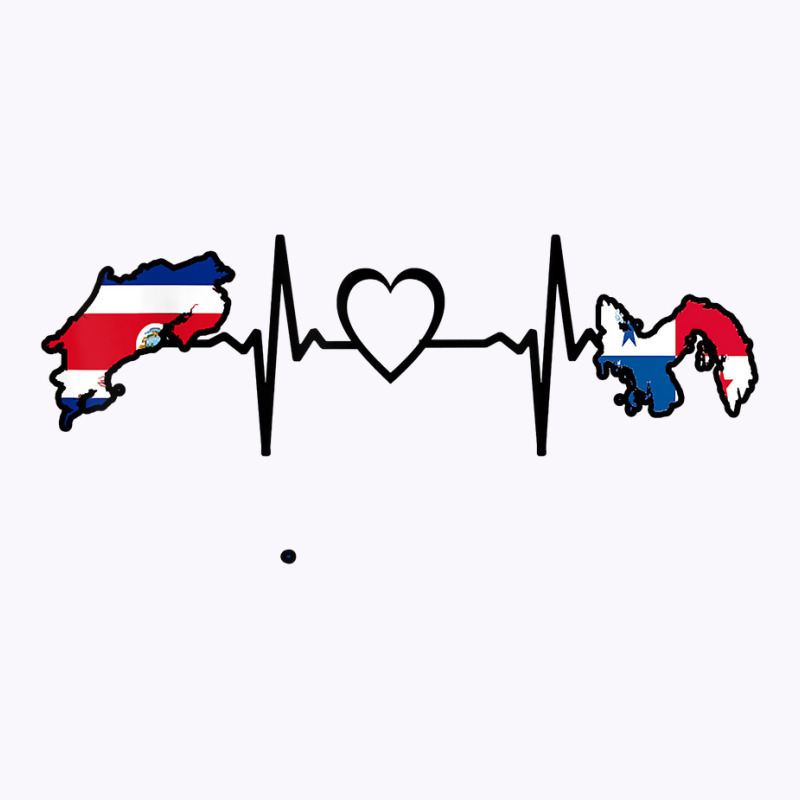 Costa Rica Panama Flag Costa Rican Panamanian Heartbeat T Shirt Tank Top by pilusoekyokeln | Artistshot