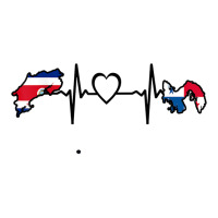 Costa Rica Panama Flag Costa Rican Panamanian Heartbeat T Shirt Unisex Hoodie | Artistshot