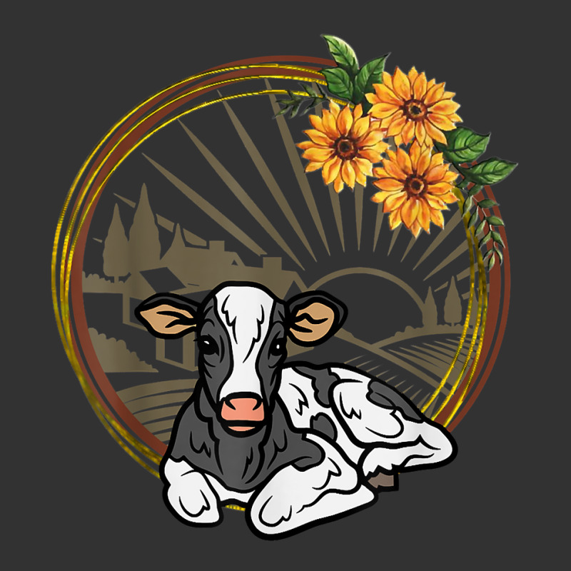 Holstein Dairy Calf And Sunflowers T Shirt Baby Bodysuit | Artistshot