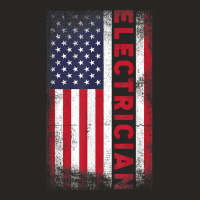 Patriotic Electrician Usa Flag Electronics Engineers T Shirt Ladies Fitted T-shirt | Artistshot