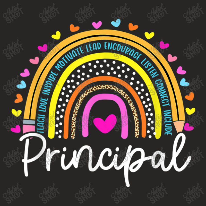 Principal Rainbow Appreciation School Principal Ladies Fitted T-Shirt by MadisonDesign | Artistshot