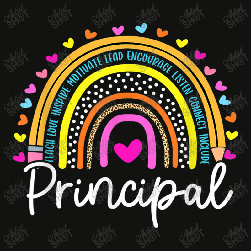 Principal Rainbow Appreciation School Principal Scorecard Crop Tee by MadisonDesign | Artistshot