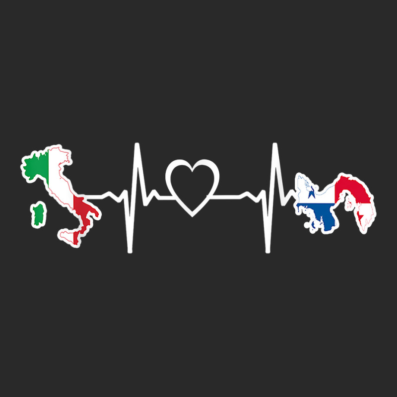 Italy Panama Flag Italian Panamanian Heartbeat T Shirt Printed hat by dubrayhecallezhd | Artistshot