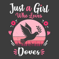 Doves T  Shirt Just A Girl Who Loves Doves Pink Retro Vintage Gift Ide Men's Polo Shirt | Artistshot