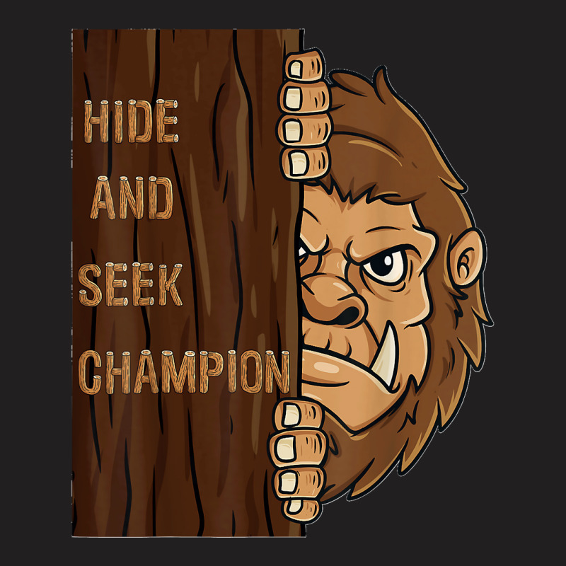 Bigfoot Hide And Seek Champion Funny Sasquatch Forest T-Shirt by PamelaJeanBrink | Artistshot