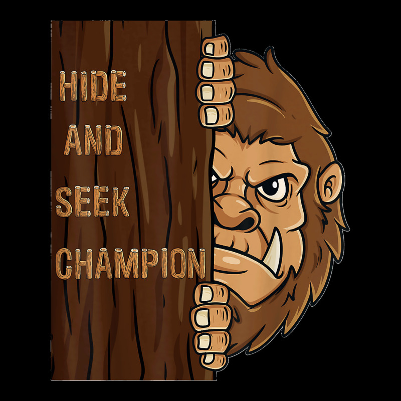 Bigfoot Hide And Seek Champion Funny Sasquatch Forest Pocket T-Shirt by PamelaJeanBrink | Artistshot