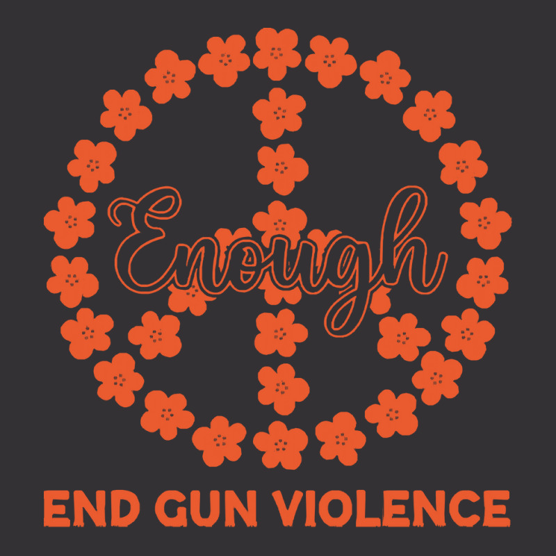 End Gun Violence T  Shirt Enough End Gun Violence Floral Peace Symbol Vintage Hoodie And Short Set | Artistshot