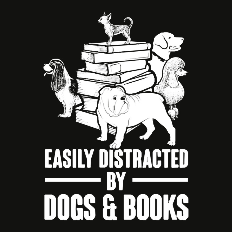 Dogs And Books T  Shirt Easily Distracted By Dogs And Books Funny T  S Scorecard Crop Tee by singvex | Artistshot