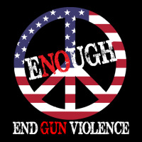 End Gun Violence T  Shirt Enough Peace Sign U S Flag End Gun Violence V-neck Tee | Artistshot