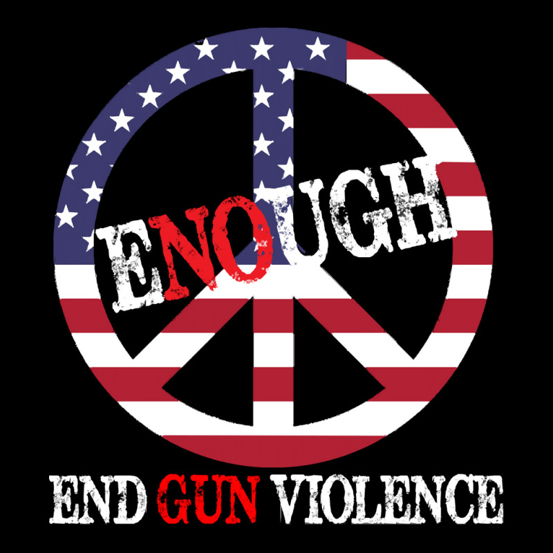 End Gun Violence T  Shirt Enough Peace Sign U S Flag End Gun Violence V-neck Tee | Artistshot