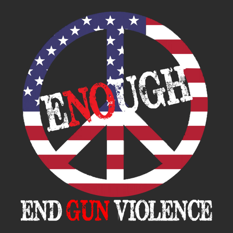 End Gun Violence T  Shirt Enough Peace Sign U S Flag End Gun Violence Exclusive T-shirt | Artistshot