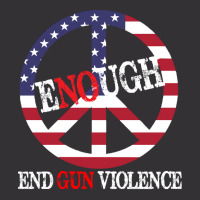 End Gun Violence T  Shirt Enough Peace Sign U S Flag End Gun Violence Vintage Short | Artistshot