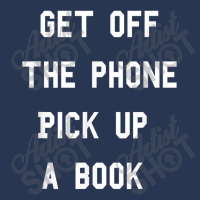 Matching Get Off The Phone And Read A Book Men Denim Jacket | Artistshot