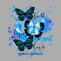 Faith Hope Love Diabetes Awareness T  Shirt Faith Hope Love Butterfly Men's T-shirt Pajama Set | Artistshot