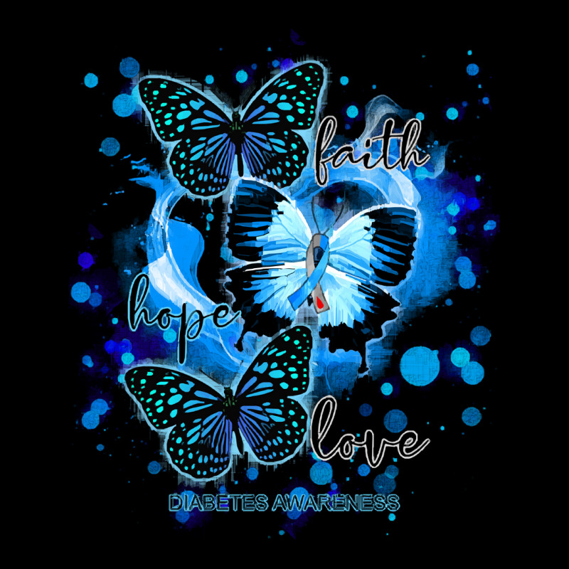 Faith Hope Love Diabetes Awareness T  Shirt Faith Hope Love Butterfly Unisex Jogger | Artistshot