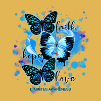 Faith Hope Love Diabetes Awareness T  Shirt Faith Hope Love Butterfly Vintage Hoodie And Short Set | Artistshot