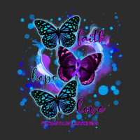 Faith Hope Love Fibromyalgia Awareness T  Shirt Faith Hope Love Butter Exclusive T-shirt | Artistshot