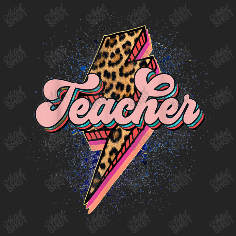 Teacher Leopard Lightning Thunder Western Back To School 3/4 Sleeve Shirt | Artistshot