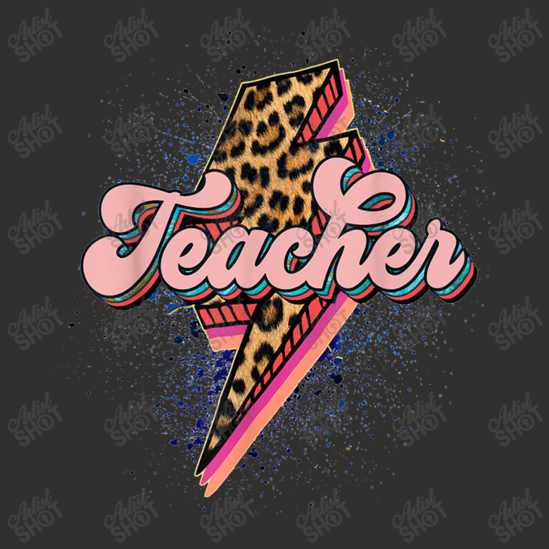 Teacher Leopard Lightning Thunder Western Back To School Champion Hoodie | Artistshot