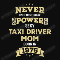 Never Underestimate Taxi Driver Mom Born In 1976 Crop Top | Artistshot