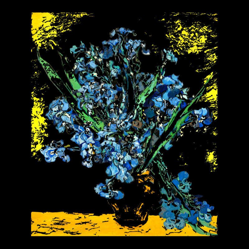 Famous Painting T  Shirt Irises Painting By Van Gogh T  Shirt Pocket T-shirt | Artistshot