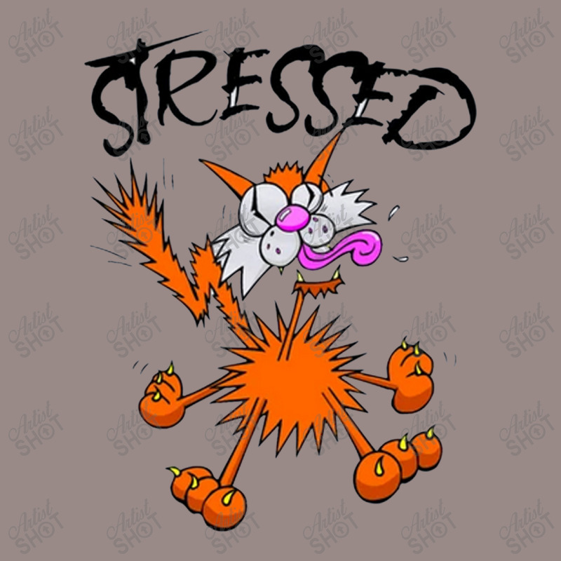 Stressed Cat Vintage T-shirt | Artistshot