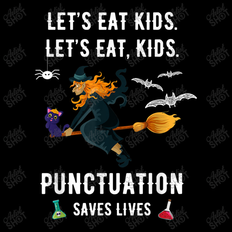 Teachers Halloween Funny Eat Kids Punctuation Saves Lives Adjustable Cap by MadisonDesign | Artistshot