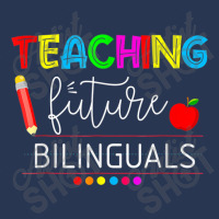 Teaching Future Bilinguals Spanish Teachers Back To School Ladies Denim Jacket | Artistshot