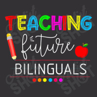 Teaching Future Bilinguals Spanish Teachers Back To School Vintage Hoodie And Short Set | Artistshot