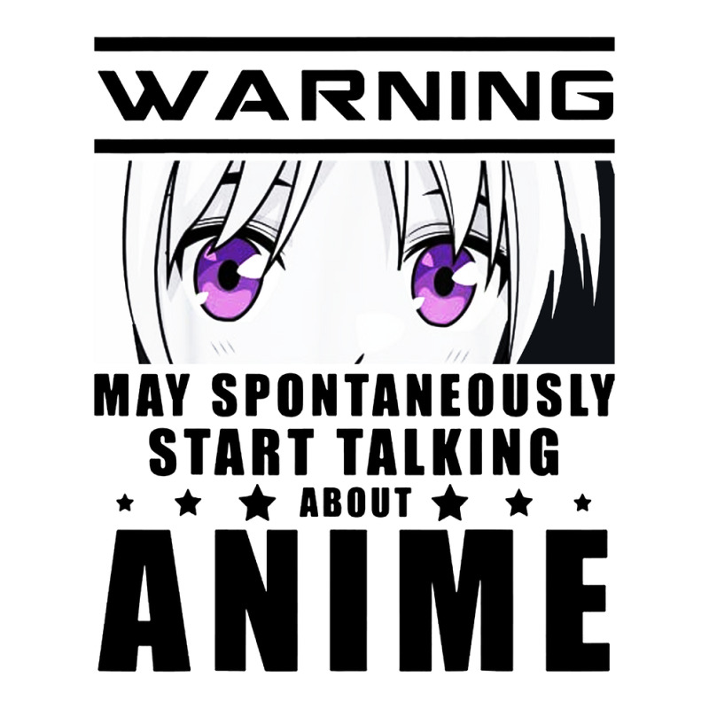 Warning May Spontaneously Start Talking About Anime 3/4 Sleeve Shirt | Artistshot