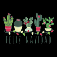 Womens Feliz Navidad Cactus And Christmas Lights V Neck T Shirt Fleece Short | Artistshot