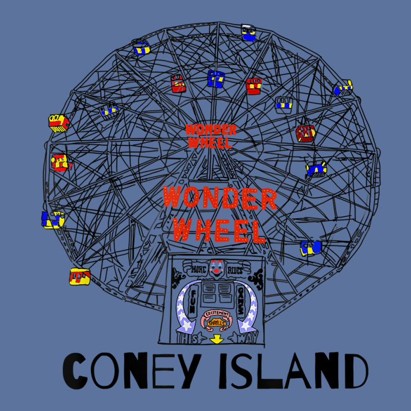 Coney Island Brooklyn New York City Ferris Wheel T Shirt Lightweight Hoodie by cm-arts | Artistshot