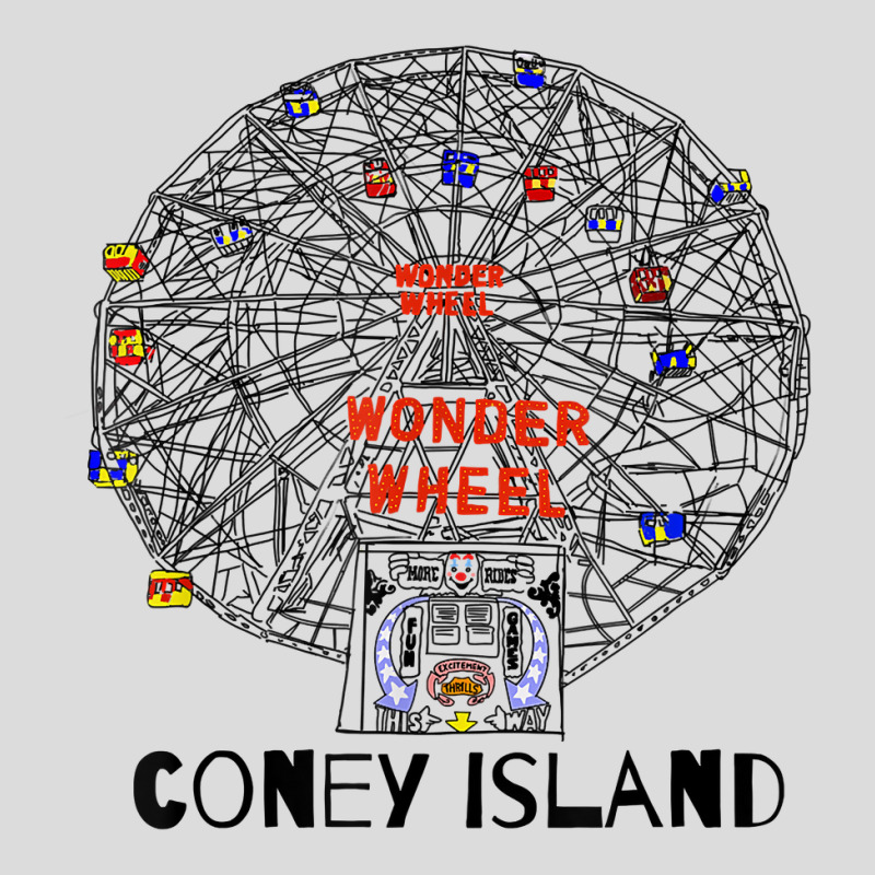 Coney Island Brooklyn New York City Ferris Wheel T Shirt Men's Polo Shirt by cm-arts | Artistshot