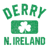 Derry N. Ireland Gym Style Distressed Green Print T Shirt Unisex Hoodie | Artistshot