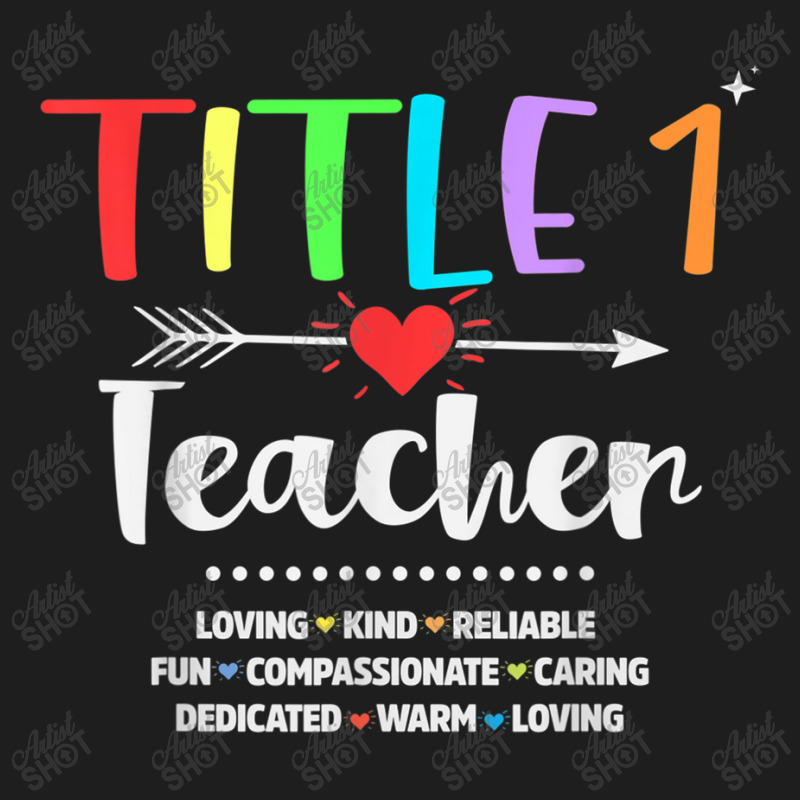 Title One 1 Teacher Cute Back To School Classic T-shirt by MadisonDesign | Artistshot