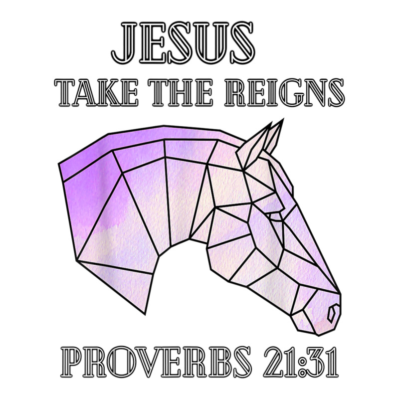 Cute Jesus Take The Reins Stained Glass Horse T Shirt Youth Zipper Hoodie | Artistshot