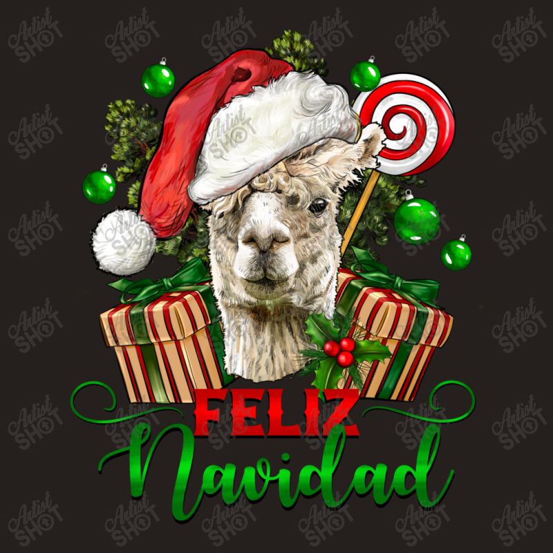 Feliz Navidad Alpaca Head Tank Top | Artistshot