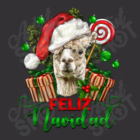 Feliz Navidad Alpaca Head Vintage Hoodie And Short Set | Artistshot