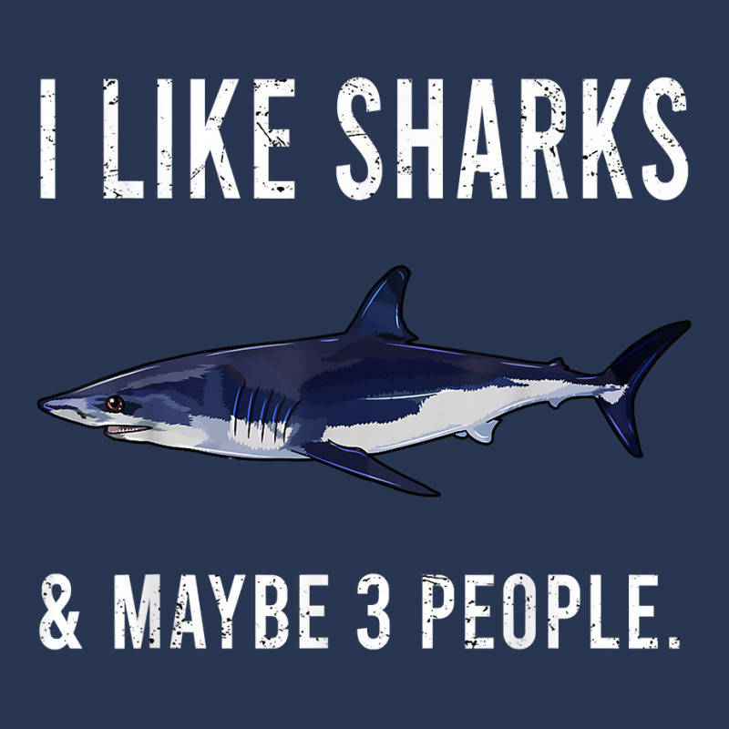 Funny I Like Shortfin Mako Shark And Maybe 3 People T Shirt Men Denim Jacket | Artistshot