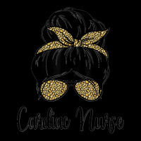 Cardiac Nurse Messy Hair Bun Leopard Cardiologist Graduation Adjustable Cap | Artistshot