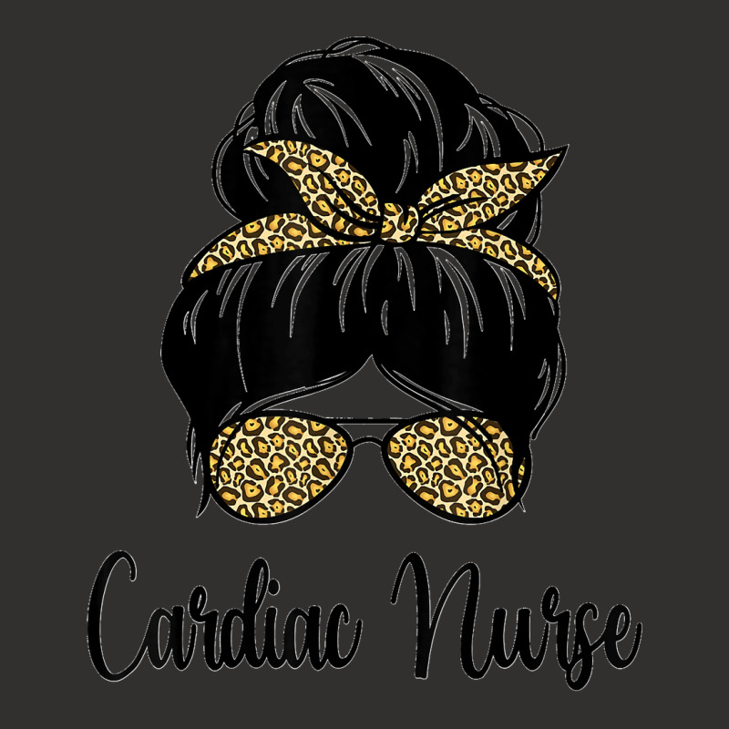 Cardiac Nurse Messy Hair Bun Leopard Cardiologist Graduation Champion Hoodie by STACYSCHUDEL | Artistshot