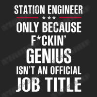 Gift For F Ckin' Genius Station Engineer Unisex Hoodie | Artistshot