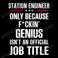 Gift For F Ckin' Genius Station Engineer Long Sleeve Shirts | Artistshot