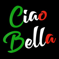 Womens Ciao Bella Italian Quote For Italians Graphic V-neck Tee | Artistshot