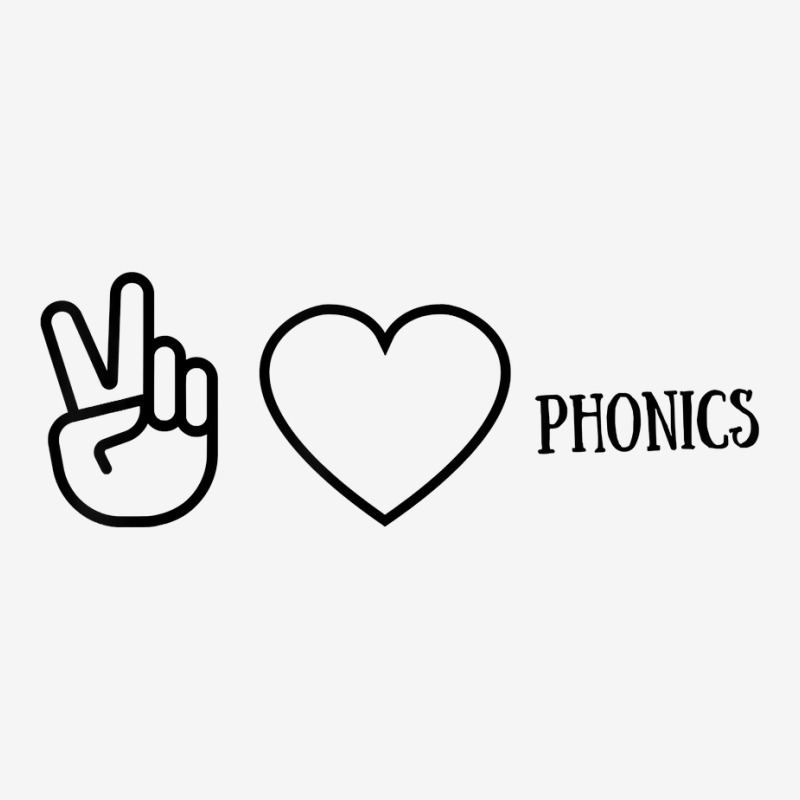 Peace Love Phonics 4 Teachers, Reading Specialist T Shirt Drawstring Bags | Artistshot